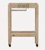 Serengeti Mango Wood Bar Trolley In White Wash Finish