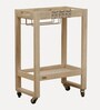 Serengeti Mango Wood Bar Trolley In White Wash Finish