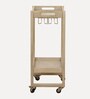 Serengeti Mango Wood Bar Trolley In White Wash Finish