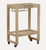 Serengeti Mango Wood Bar Trolley In White Wash Finish