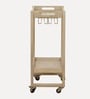 Serengeti Mango Wood Bar Trolley In White Wash Finish