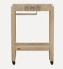 Serengeti Mango Wood Bar Trolley In White Wash Finish