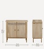 Serengeti Mango Wood Shoe Cabinet In White Wash Finish