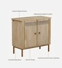 Serengeti Mango Wood Shoe Cabinet In White Wash Finish