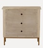 Serengeti Mango Wood Shoe Cabinet In White Wash Finish