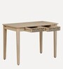 Serengeti Mango Wood Writing Table In White Wash Finish