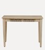 Serengeti Mango Wood Writing Table In White Wash Finish