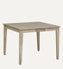 Serengeti Solid Wood 4 Seater Dining Set In Whitewash Finish