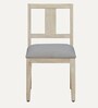 Serengeti Solid Wood 4 Seater Dining Set In Whitewash Finish