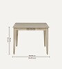 Serengeti Solid Wood 4 Seater Dining Set In Whitewash Finish