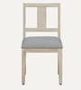 Serengeti Solid Wood 4 Seater Dining Set In Whitewash Finish