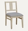 Serengeti Solid Wood 4 Seater Dining Set In Whitewash Finish