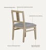 Serengeti Solid Wood 4 Seater Dining Set In Whitewash Finish