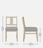 Serengeti Solid Wood 4 Seater Dining Set In Whitewash Finish