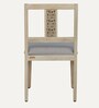 Serengeti Solid Wood 6 Seater Dining Set In Whitewash Finish
