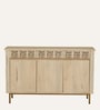 Serengeti Solid Wood Sideboard In Whitewash Finish With Drawers