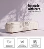 Serenique Ribbed Bench In Ivory Colour