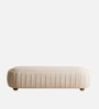 Serenique Ribbed Bench In Ivory Colour