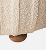 Serenique Ribbed Bench In Ivory Colour
