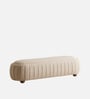 Serenique Ribbed Bench In Ivory Colour