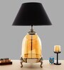 Serenity Amber Glass Table Lamp