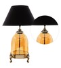 Serenity Amber Glass Table Lamp