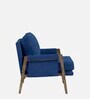 Serenity Boucle Fabric Arm Chair in Blue Colour