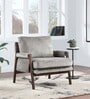 Serenity Boucle Fabric Arm Chair in Grey Colour