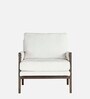 Serenity Boucle Fabric Arm Chair in Off White Colour