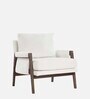 Serenity Boucle Fabric Arm Chair in Off White Colour