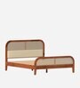 Sereno Solid Wood Queen Size bed In Maharani Finish