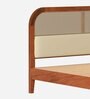 Sereno Solid Wood Queen Size bed In Maharani Finish