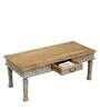 Serge Solid Wood Coffee Table In Distress Finish