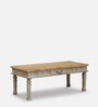Serge Solid Wood Coffee Table In Distress Finish