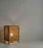Serge Wooden Shelf Floor Lamp with Wooden Shade & Brown Base