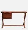 Seri Sheesham Wood Study Table In Honey Oak Finish