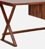 Seri Sheesham Wood Study Table In Honey Oak Finish