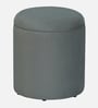 Serica Storage Velvet Pouffe In Grey Colour