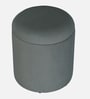 Serica Storage Velvet Pouffe In Grey Colour