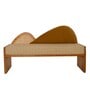 Serir Fabric Bench In Mustard Colour