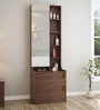 Serra Dresser with Hidden Mirror Storage in Wenge Finish