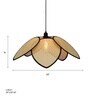 Sersez Lamp Unique Handmade Woven Hanging Pendant Light, Natural/Cane Pendant Light