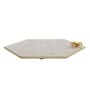 Serving  Platter With Brass Flower  Embedded