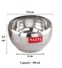 (Set of 2) 300ml Stainless Steel Dinner Bowl