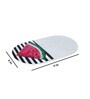 White Oval Marble Watermelon (11 x 6 Inches)Appetizer Platter