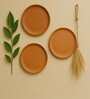 Set  Of  3 Terracotta Wallplate 8 Inches