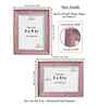 Antique Rose Pink & Silver Pvc 6X8 Inch Single Photo Frames