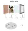 Antique Silver Grey Pvc 6X8 Inch Single Photo Frames
