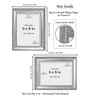 Antique Silver Grey Pvc 6X8 Inch Single Photo Frames