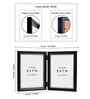 Black & Gold Pvc Premium Foldable Tabletop 5X7 Inch Single Photo Frames